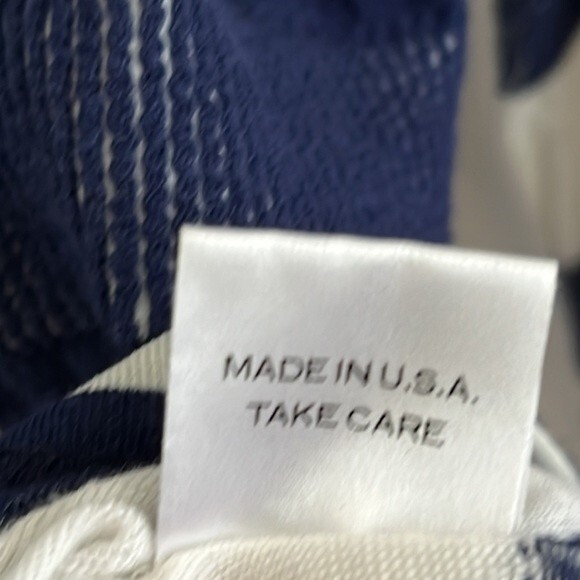 EUC Harvey Faircloth Cotton Blend striped Light Seeater Sz 6 USA Made - Picture 8 of 8